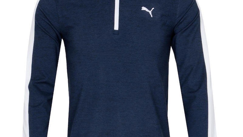 PUMA CLOUDSPUN T7 ZIP NECK SWEATER